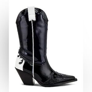 TORAL Black and Navy Western Boots